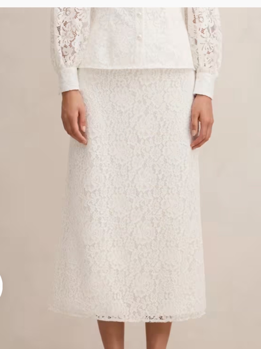 Loretta Lace Midi Skirt